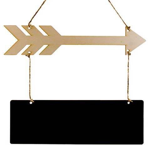 Summer-Ray 3 Sets Holzpfeil & Tafel zum Aufhängen, Pest Schild, Hochzeit, Einweihungsparty