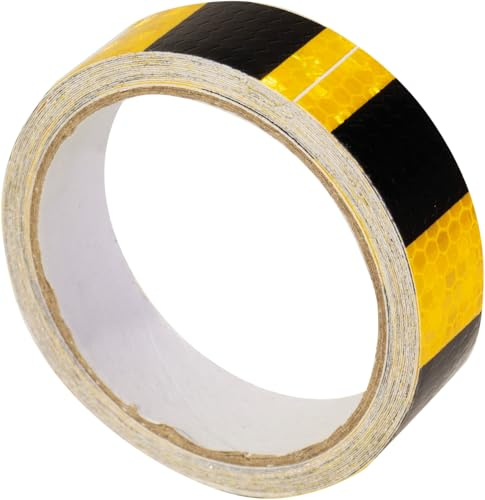 Eagle Self Adhesive Reflective Tape - Type Yellow/Black - 5m x 25mm