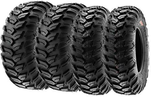 SunF A043 25x8-12 & 25x10-12 Sport-Performance XC ATV UTV Quad Reifen Gelände Radialreifen 6PR TL 63N E4, Satz von 4 Stück