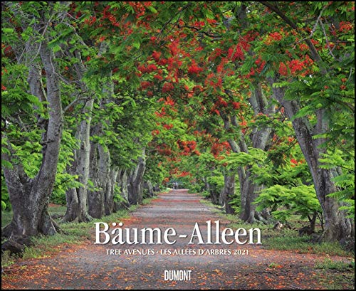 Bäume – Alleen 2021 – Wandkalender 52 x 42,5 cm – Spiralbindung: Tree avenues; Les allées d' arbres
