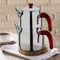 Yagmur Théière turque en acier inoxydable pour cuisinière avec base à induction, théière de 1,27 l et théière de 2,2 l avec poignées en bakélite, style samovar (poignée marron)