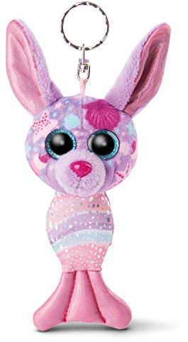 NICI Glubschis: Das Original – Glubschis Schlüsselanhänger Meerjungfrau Hase Shellina 12 cm – Kuscheltieranhänger mit Schlüsselring für Schlüsselband, Schlüsselbund & Schlüsselhalter – 46823