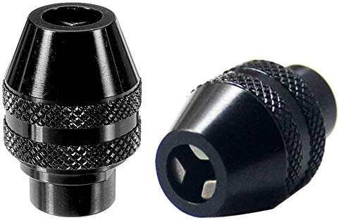 Gasea 2pcs de 4486 Portabrocas Herramientas de Pulido Eléctrico 0,4-3,2 mm, Accesorio de Reemplazo de Portabrocas sin Llave de Cambio Rápido para Herramientas Giratorias