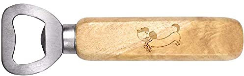 Azeeda 'Sausage Dog' Wooden Bottle Opener (BO00052179)