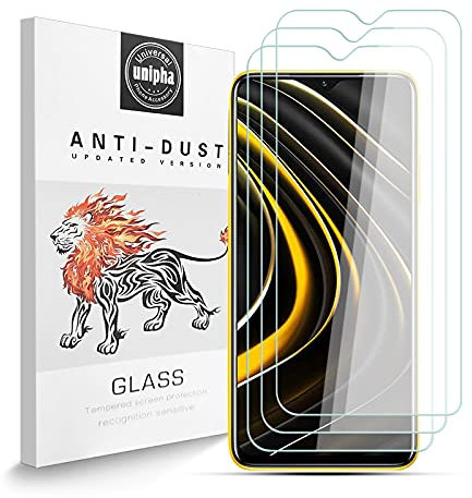 Zidwzidwei Protector de Pantalla para Xiaomi Poco M3 [3-Pack], Vidrio Templado de 9H Dureza, 2.5D Alta Definicion Alta Sensibilidad, Sin Burbujas Xiaomi Poco M3 Protector de Pantalla