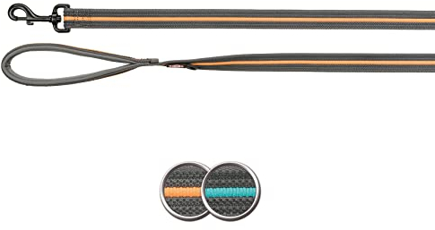 TRIXIE Fusion Gurtband, extra lang, L-XL, 1,80 m/25 mm, Graphit/Ozeanblau
