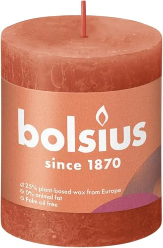 Bolsius Rustikale Blockkerze 80/68 Orange
