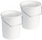 Westmark 237922E3-2 secchi per latte/scorte con manico e coperchio, capacità di riempimento: 3 l, in plastica, maxi, colore: Bianco
