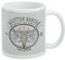 Yellowstone - Taza de café de cerámica con insignia de programa de televisión, tazas de regalo novedosas para café, té y bebidas calientes, 325 ml, color blanco