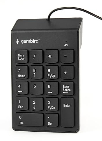 Gembird Gembird Wired Numeric Keypad Black