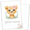 cozy racoon NEU Reisepasshülle für Kinder | Hochwertige Hülle für den Reisepass Deines Kindes |Design Löwen Mädchen (ohne Personalisierung)