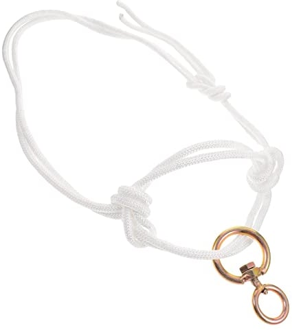 VALICLUD Rinderhalfter Kuhhalfter Bull Bridle Lanyard Bull Rope White Portable Supplies Nylon Rinderschutz Zaumzeug Für Pferde Kuhkopfhalfter