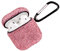 Custodia scintillante per AirPods con portachiavi, protettiva antiurto con strass, compatibile con custodia di ricarica AirPods 2 e 1 (rosa)