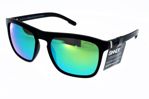SINNER Thunder Teen-Matte Dark Blue-Green Oil Sonnenbrille, Erwachsene, Unisex, Mehrfarbig (Mehrfarbig), Einheitsgröße