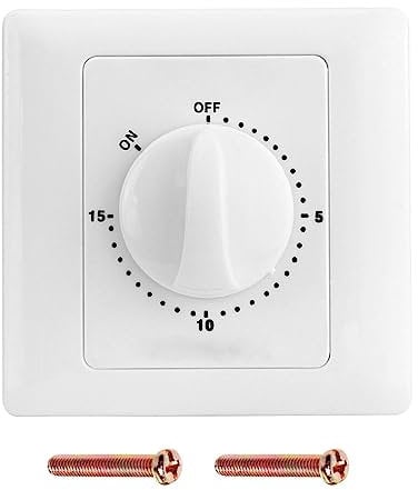 haiaxx Prises de minuterie Compte à rebours Minuterie numérique Interrupteur de Commande Couvercle de Prise Mise Hors Tension Automatique Minuterie mécanique Minuterie avec boîtier inférieur 1#