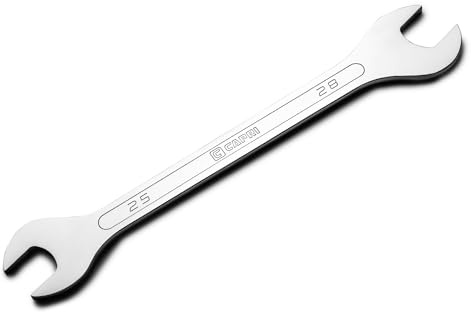 Capri Tools 25 mm x 28 mm Super-Thin Open End Wrench, Metric
