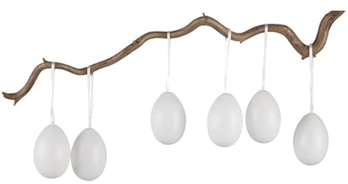 mica Living XL-Ostereier - ca. 8 x 5,5 cm - 6 Stück