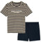 Marc O´Polo Men's Mix&Match Short Pyjama Pajama Set, beige/White/Navy, Large