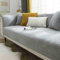 YWQJL Sofabezug 1 2 3 4 Sitzer Sofaschoner rutschfest Couchbezug L Form Waschbarer Dekor Perim Sofa Decken Sofaschutz Katze Hund Decke Doppelseitiger Gesteppter(A-3,70x70cm)