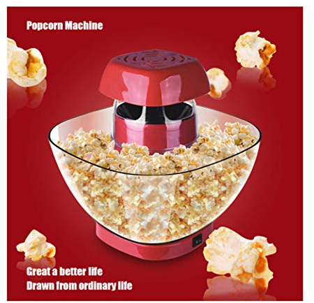 Máquina para hacer palomitas de maíz Máquina para hacer palomitas de maíz con aire caliente Haga palomitas de maíz caseras, saludables, sin aceite, refrigerios bajos en calorías con recipiente ex