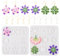 PandaHall 2pcs Flower Resin Mould Floral Clover Pendant Silicone Molds with Earring Hooks Jump Rings for Epoxy Casting Crafts Jewellery Making
