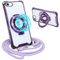 GoodcAcy Crossbody Case for iPhone 13 Pro,Necklace Mobile Phone Cover with Cord Strap for iPhone 13 Pro Clear Transparent TPU Soft iPhone 13 Pro Cover Holder with Neck Cord Lanyard Strap-purple