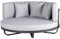 HOME DELUXE - Daybed - Florida, Farbe: Grau, Maße: ca. 170 x 170 x 66,5 cm, Loungebett für 2 Personen, inkl. waschbare Kissen I Gartenliege Doppelliege