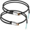 YACSEJAO RCA Plug to Speaker Wire Adapter - RCA Male+Female Jack Connector Adapter to Bare Wire Open End Audio Video Cable (0.5M/1.6FT)