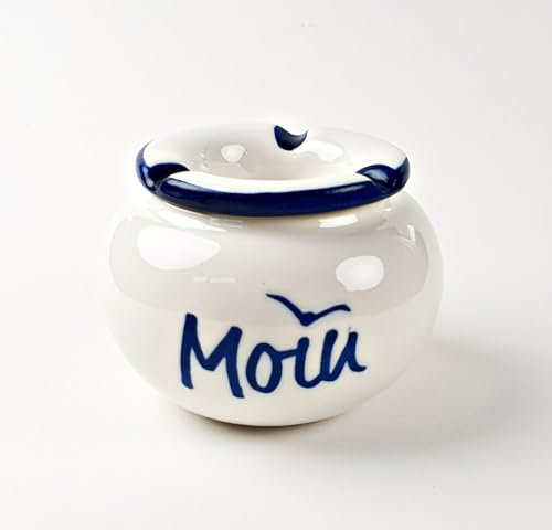 Windascher Moin weiß Aschenbecher Ascher Möwe Keramik