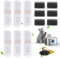 Filtro para Fuente de Agua para Gatos Papettly, Paquete de 6 esponjas para Fuente de Agua para Mascotas y Repuesto de Filtro, Filtro para Fuente de Agua para Gatos, Kit de Sistema de filtración Dual