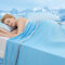 Marchpower Kühldecke 200 x 150cm,Doppelseitige Kühle Sommerdecke mit Japanische Kühlfasern, Nimmt Körperwärme auf, 2 in 1 doppelseitig Kinderdecke Wohndecke Sofadecke Reisedecke- Blau