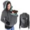 Joygoodta Sweat à Capuche de maternité, Sweat à Capuche Poche de Kangourou Amovible 3-en-1, Veste Portant bébé Chaud et Chaud, Veste maternité Confortable pour Maman et bébé