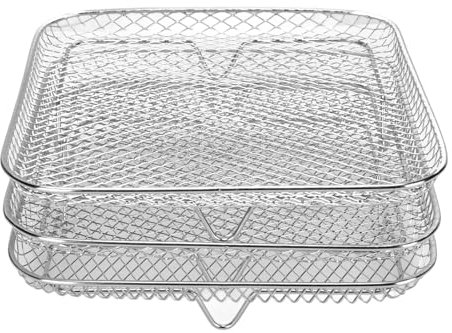 TOPINCN Rack de Grillade à Frite en Acier Inoxydable Rack de Friteaux à Trois Couches, pour, instantané, Air Fryer Baking Rôtir du Lave-Vaisselle Air Fryer Grill Rack
