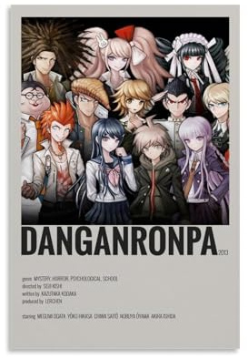 YAWRGJWRG Danganronpa (5) Poster, dekoratives ästhetisches Leinwandposter, Wandkunst, Dekor, Wohnzimmer, modernes Familienschlafzimmer, Musik-Filmposter, 30 x 45 cm, ungerahmter Stil