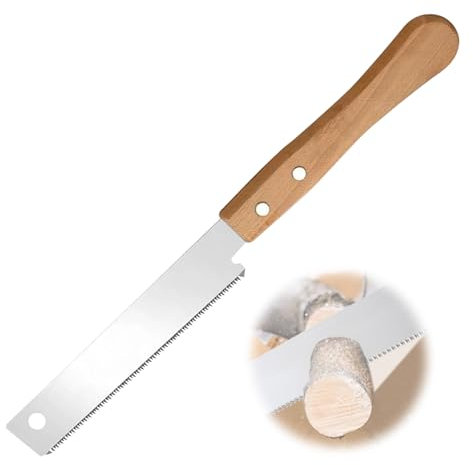Small Japanese Pull Saw, Hand Saw for Fine Cutting Wood, Flush Cut Saws, Woodworking Tool, Wooden Handle Fine Tooth Pull Saws for Trimming Pruning
