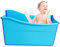 Faltbare Badewanne, Mobile Badewanne für Erwachsene, Kinderbäder und Kinderschwimmen mit Ablaufschlauch Ideal für Duschen, Hotels und Badezimmern 87x46x56.5cm