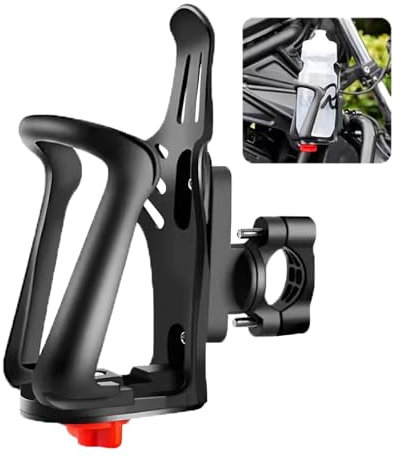Fleymu Flaschenhalter Fahrrad, Einstellbare Getränkehalter Fahrrad Geeignet für 55-75mm Wasserflaschen, Trinkflaschenhalter Fahrrad für Rahmen und Lenker, Passend für Fahrrad, MTB, Kinderwagen, Roller