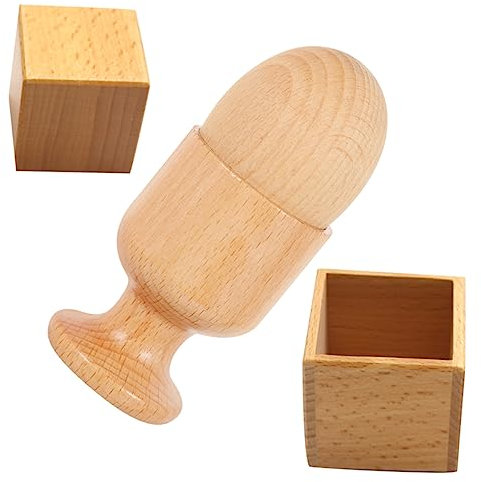 YARNOW Lot de 2 Sets de Sets de Jouets D'éveil Œuf en Bois Coquetiers, Matériau Synthétique Coloré, Surface Lisse pour Améliorer la Coordination Œil-Main des Bébés