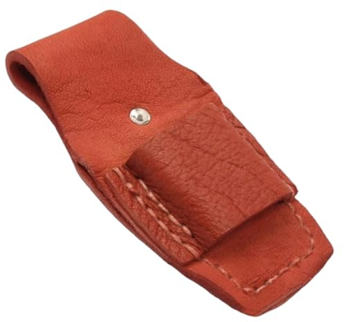 Small Tool Belt, 5.7x2.8 Inch Cowhide Plier Holder for Belt, Tool Pouch for Electricians Pouch Plier Holder for Small Leather with Clip