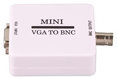 Dioche Convertitore da BNC a VgaMini HD VGA a BNC - Adattatore Video USB per Monitor HDTV, TV e Computer - Design Compatto e Durevole