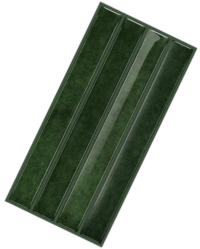 Forest Green Peel & Paste Wallpaper - Self Adhesive Wall Cladding Sheet 9.68x2.6cm | DIY Wall Decor for Kitchen, Bathroom, Living Room, Waterproof, Easy to Apply