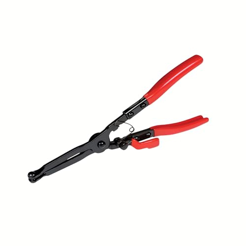 FROOBY Tools Exhaust Clamp Pliers Extra Long Reach PSA Exhaust Pipe Clamp Pliers Self Locking Mechanism Vinyl Dipped Handle Alloy Steel Heavy Duty Garage Tool 300mm for Citroen Peugeot Renault
