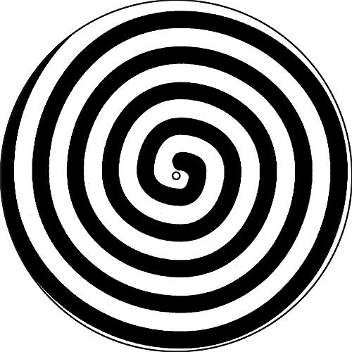 Slipmat Slip Mat Scratch Pad Feltro per qualsiasi 12 LP DJ Vinyl Giradischi Giradischi Grafica personalizzata - Spiral