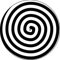 Slipmat Slip Mat Scratch Pad Feltro per qualsiasi 12 LP DJ Vinyl Giradischi Giradischi Grafica personalizzata - Spiral
