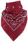 Harrys-Collection Unisex Bandana Bindetuch 100% Baumwolle (1 er 6 er oder 12 er Pack), Farbe:weinrot