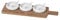 Räder 14064 PET - Salz & Kräuter Set - Porzellan - Holz - 24x7,5x2,5cm