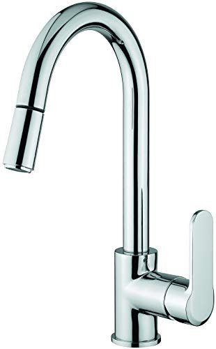 Miscelatore lavello con doccetta estraibile e bocca girevole 77066 ITALY EMMEVI