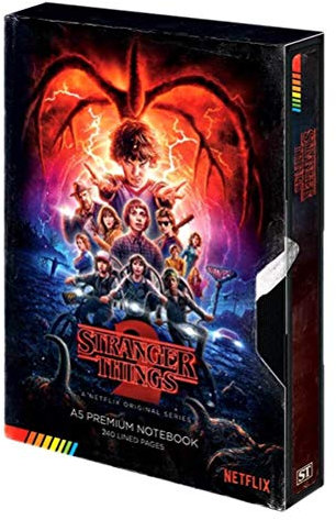 Stranger Things 2 Premium Notizbuch A5 VHS Kassette Hardcover, gebunden, 240 Seiten liniert.