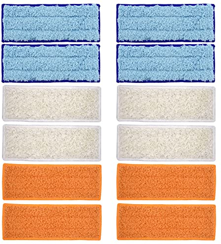 Neutop 12 waschbare Wischtücher Kit für iRobot Braava Jet 200 Serie 240 241 245 250 mit 4 Wet 4 Dry 4 Damp.