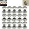 CTRICALVER 30Pcs Rejilla de ventilación de Acero Inoxidabl|de|Malla Agujero Redondo Rejilla de Ventilación Ø19mm | para Gabinete, Guardarropa, Gabinete del Zapato, Gabinete Decorativo